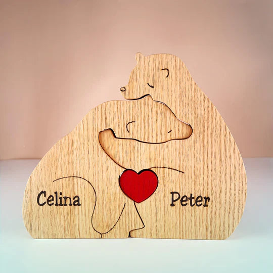 Personalized wooden puzzle: a unique family keepsake 